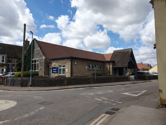 Outside view of Soham library